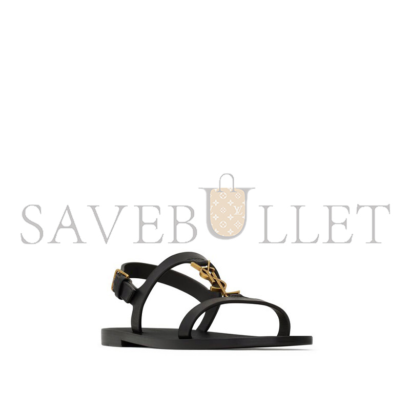 YSL CASSANDRA SANDALS IN SMOOTH LEATHER 818294DWEDD1000 YSL CASSANDRA SANDALS IN SMOOTH LEATHER 818294DWEDD1000
